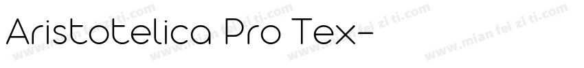 Aristotelica Pro Tex字体转换